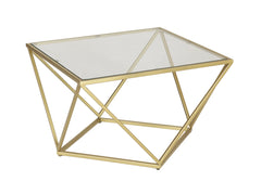 Kraft Bazaar Valerie Small Coffee Table in Gold 63x63x45Cm Kraft Bazaar Valerie Small Coffee Table in Gold 63x63x45Cm