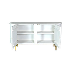 Kraft Bazaar Oval Sideboard (L) in Decu White 160x45x80Cm Kraft Bazaar Oval Sideboard (L) in Decu White 160x45x80Cm