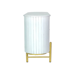 Kraft Bazaar Oval Sideboard (L) in Decu White 160x45x80Cm Kraft Bazaar Oval Sideboard (L) in Decu White 160x45x80Cm