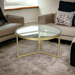 Kraft Bazaar Valerie Round Coffee Table 75x40Cm Kraft Bazaar Valerie Round Coffee Table 75x40Cm