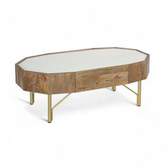 Kraft Bazaar Bruges Coffee Table with Terrazzo 110x60x40Cm Kraft Bazaar Bruges Coffee Table with Terrazzo 110x60x40Cm