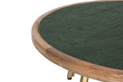 Kraft Bazaar Adele Green marble Coffee Table 80x80x35Cm Kraft Bazaar Adele Green marble Coffee Table 80x80x35Cm