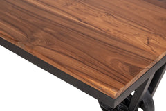 Kraft Bazaar Teak Wood Cart Coffee Table 100×50 cm Kraft Bazaar Teak Wood Cart Coffee Table 100×50 cm