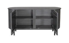 Kraft Bazaar Oval Sideboard (L) in Premium Platina Grey 160x45x80Cm Kraft Bazaar Oval Sideboard (L) in Premium Platina Grey 160x45x80Cm