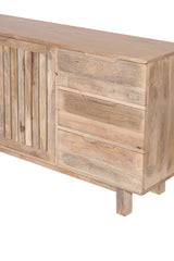 Kraft Bazaar Danish Sideboard (L) Natural Finish 150x40x80Cm Kraft Bazaar Danish Sideboard (L) Natural Finish 150x40x80Cm