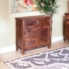 Kraft Bazaar Madrid Sideboard (S) in Walnut Finish 80x35x80Cm Kraft Bazaar Madrid Sideboard (S) in Walnut Finish 80x35x80Cm