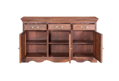 Kraft Bazaar Ajmer Sideboard Walnut Finish 150x40x90Cm Kraft Bazaar Ajmer Sideboard Walnut Finish 150x40x90Cm
