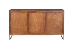 Kraft Bazaar Bruno Sideboard Teak Finish 150x40x83Cm Kraft Bazaar Bruno Sideboard Teak Finish 150x40x83Cm