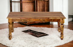 Kraft Bazaar Sheesham Coffee Table with Carving Legs 100x50x40Cm Kraft Bazaar Sheesham Coffee Table with Carving Legs 100x50x40Cm