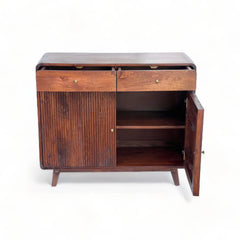 Kraft Bazaar Rodondo Sideboard (S) in American Walnut Finish 100x40x85Cm Kraft Bazaar Rodondo Sideboard (S) in American Walnut Finish 100x40x85Cm