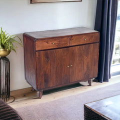 Kraft Bazaar Rodondo Sideboard (S) in American Walnut Finish 100x40x85Cm Kraft Bazaar Rodondo Sideboard (S) in American Walnut Finish 100x40x85Cm