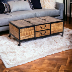 Kraft Bazaar Trunk Coffee Table 120x70x43Cm Kraft Bazaar Trunk Coffee Table 120x70x43Cm