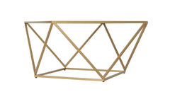 Kraft Bazaar Gold Geometric Coffee Table 79x79x45Cm Kraft Bazaar Gold Geometric Coffee Table 79x79x45Cm