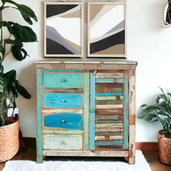 Kraft Bazaar Vistoso Sideboard 4 drawers 90x40x90Cm Kraft Bazaar Vistoso Sideboard 4 drawers 90x40x90Cm
