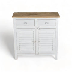 Kraft Bazaar Madrid Sideboard (S) White with Distressed Edges 80x35x80Cm Kraft Bazaar Madrid Sideboard (S) White with Distressed Edges 80x35x80Cm