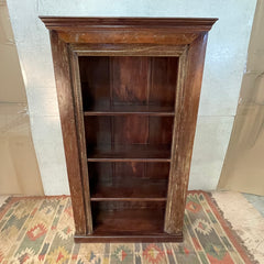 Handcrafted Indian Furniture Carved Solid Hard Wood Bookshelf in Dark Brown 108x46x205Cm Handcrafted Indian Furniture Carved Solid Hard Wood Bookshelf in Dark Brown 108x46x205Cm