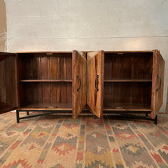 Indian Furniture Handmade Solid Wood Sideboard Carved 4 Doors Brown Modish 180x40x93Cm Indian Furniture Handmade Solid Wood Sideboard Carved 4 Doors Brown Modish 180x40x93Cm