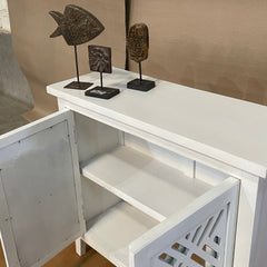 Handcrafted Indian Furniture Carved Solid Hard Wood 2 Mirror Doors Cabinet White 81x31x75cm Handcrafted Indian Furniture Carved Solid Hard Wood 2 Mirror Doors Cabinet White 81x31x75cm