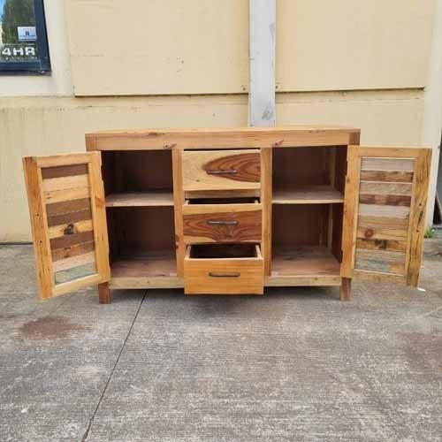 Handmade Indian Furniture Reclaimed Timber Wood Drawers Doors Sideboard 120x50x80Cm  -   Handmade Indian Furniture Reclaimed Timber Wood Drawers Doors Sideboard 120x50x80Cm  -