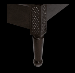 Indian Hand Carved Solid Wood Poster King Size Bed Walnut 128 Indian Hand Carved Solid Wood Poster King Size Bed Walnut 128