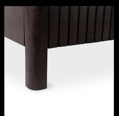 Indian Hand Carved Solid Wood King Size Bed Black Indian Hand Carved Solid Wood King Size Bed Black