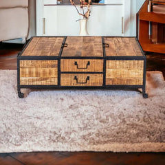 Kraft Bazaar Trunk Coffee Table 120x70x43Cm Kraft Bazaar Trunk Coffee Table 120x70x43Cm