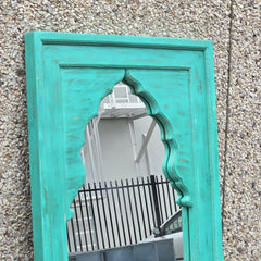 Handcrafted Indian Furniture Carved Wooden Wall Lining Mirror Frame 80x5x150Cm Handcrafted Indian Furniture Carved Wooden Wall Lining Mirror Frame 80x5x150Cm