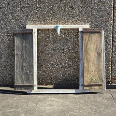 Indian Antique Hand Carved Old Small Door Panel Blue Indian Antique Hand Carved Old Small Door Panel Blue