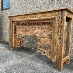 Indian Furniture Solid Hard Wood Carved Console Table 150X40X90 Cm Brown Indian Furniture Solid Hard Wood Carved Console Table 150X40X90 Cm Brown