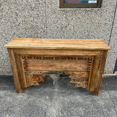 Indian Furniture Solid Hard Wood Carved Console Table 150X40X90 Cm Brown Indian Furniture Solid Hard Wood Carved Console Table 150X40X90 Cm Brown