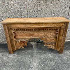 Indian Furniture Solid Hard Wood Carved Console Table 150X40X90 Cm Brown Indian Furniture Solid Hard Wood Carved Console Table 150X40X90 Cm Brown