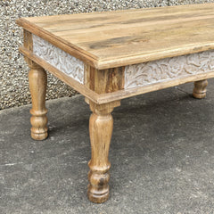 Indian Hand Craved Solid Wooden Coffee Table 120x65x55 Cm Indian Hand Craved Solid Wooden Coffee Table 120x65x55 Cm