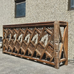 Indian Furniture Solid Hard Wood Carved Console Table Brown Indian Furniture Solid Hard Wood Carved Console Table Brown