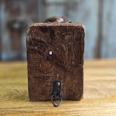 Antique Indian Handmade Carved Solid Wood Door Stop 36 Antique Indian Handmade Carved Solid Wood Door Stop 36