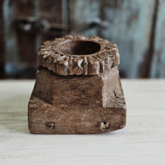 Indian Wooden Hand Carved Candle Holder Stand 145 Indian Wooden Hand Carved Candle Holder Stand 145