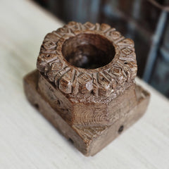 Indian Wooden Hand Carved Candle Holder Stand 145 Indian Wooden Hand Carved Candle Holder Stand 145