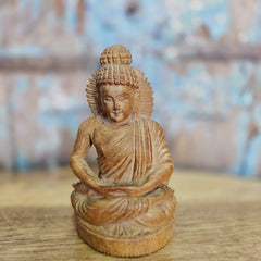 Indian Handcrafted Wooden Buddha Statue Home Decor Showpiece 185 Indian Handcrafted Wooden Buddha Statue Home Decor Showpiece 185