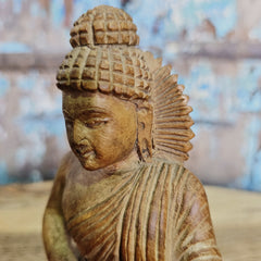 Indian Handcrafted Wooden Buddha Statue Home Decor Showpiece 185 Indian Handcrafted Wooden Buddha Statue Home Decor Showpiece 185