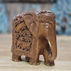 Indian Handcrafted Wooden Elephant Home Decor Showpiece 204 Indian Handcrafted Wooden Elephant Home Decor Showpiece 204
