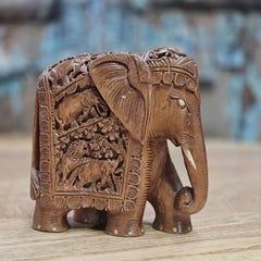 Indian Handcrafted Wooden Elephant Home Decor Showpiece 204 Indian Handcrafted Wooden Elephant Home Decor Showpiece 204