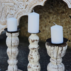 Indian Wooden Hand Carved Candle Holder Stand (Set of 3) 292 Indian Wooden Hand Carved Candle Holder Stand (Set of 3) 292