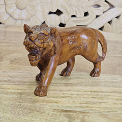 Indian Handcrafted Wooden Lion Home Decor Showpiece A05 Indian Handcrafted Wooden Lion Home Decor Showpiece A05