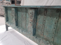 Handmade Carved Solid Hard Wood Old Door Console Table 184X40X79 Cm Handmade Carved Solid Hard Wood Old Door Console Table 184X40X79 Cm