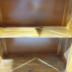 Indian Hand Carved Solid Wood Cabinet Honey Brown 90x40x110 cm Indian Hand Carved Solid Wood Cabinet Honey Brown 90x40x110 cm