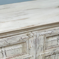 Indian antique Doors Cabinet / Vanity Whitewash 122X45X85 Cm Indian antique Doors Cabinet / Vanity Whitewash 122X45X85 Cm