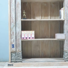 Antique Vintage Hand Carved Solid Wood Bookshelf 161X47X231 Cm Bleach Antique Vintage Hand Carved Solid Wood Bookshelf 161X47X231 Cm Bleach