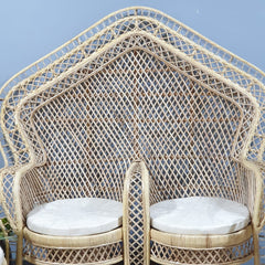 Cane Studio Wicker Double Rattan Bamboo Cane Chair  184 x 79 x 169 cm Cane Studio Wicker Double Rattan Bamboo Cane Chair  184 x 79 x 169 cm