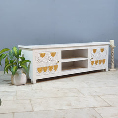 Handmade Indian Furniture Solid Hard Wood TV Unit 160x40x50 cm Handmade Indian Furniture Solid Hard Wood TV Unit 160x40x50 cm
