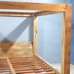 Handmade Classic Solid Sheesham Wood Poster King Size Bed Handmade Classic Solid Sheesham Wood Poster King Size Bed