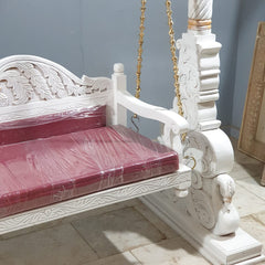 Indian Furniture Hand Carved Solid Hard Wood Swing Set Indian Furniture Hand Carved Solid Hard Wood Swing Set